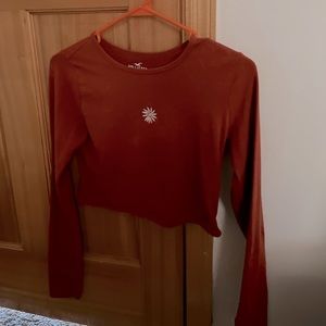 Hollister cropped long sleeve